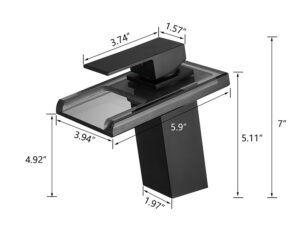 bathroom faucet black