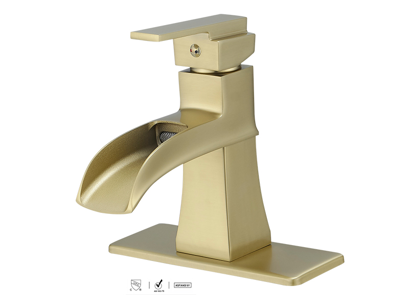 rose gold bathrom faucet