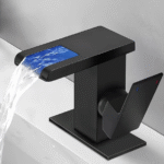 Black Single Hole Bathroom Sink Faucet