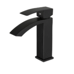 Modern Matte Black Waterfall Bathroom Faucet
