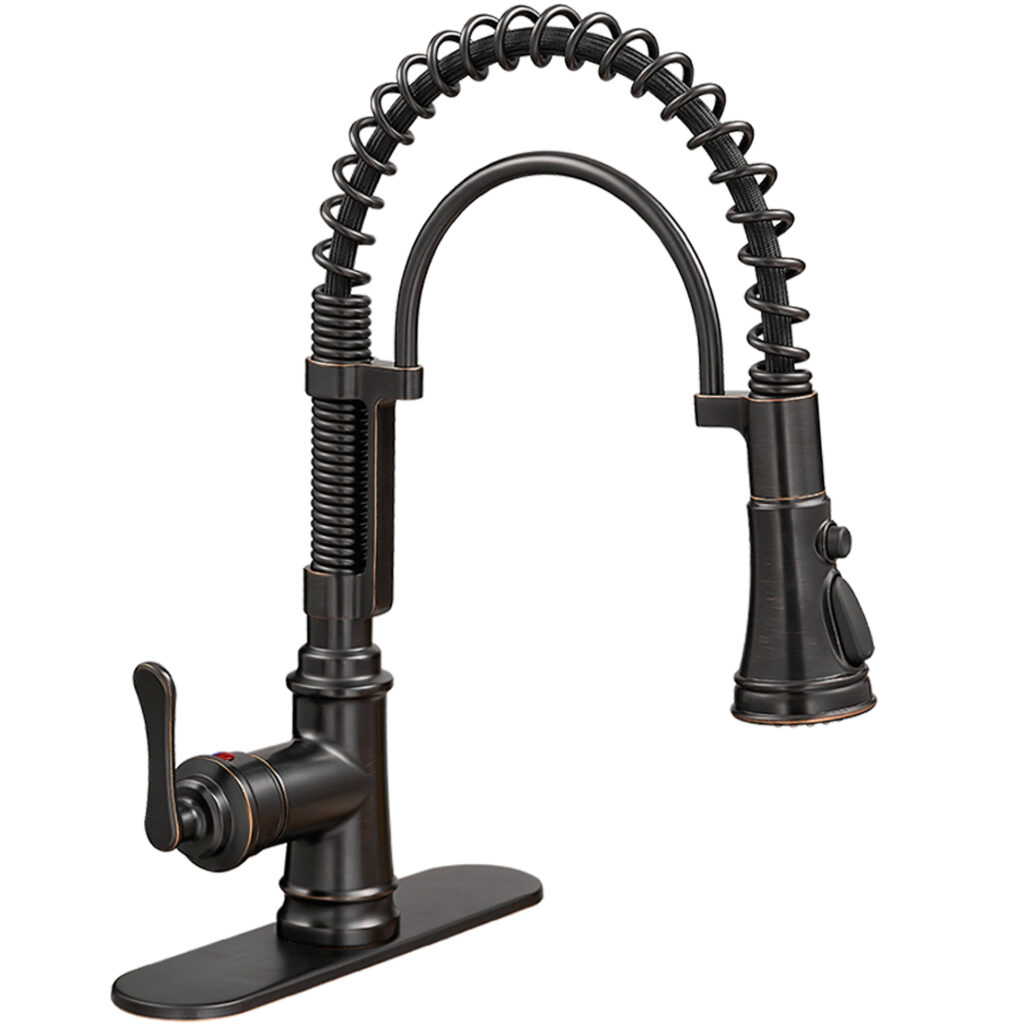 modern industrial kitchen faucet