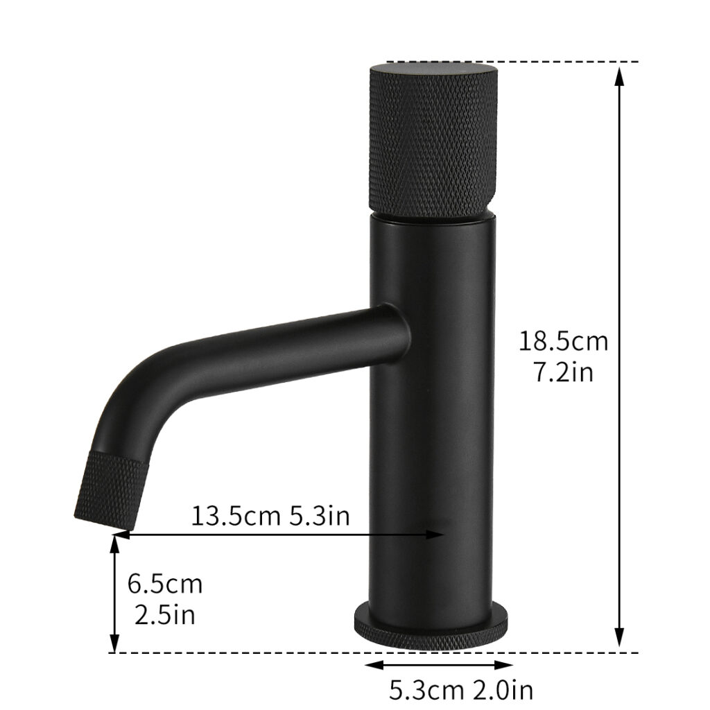 Single Hole, Single Handle, Modern Minimalist Basin Mixer Faucet for Bathroom Sink