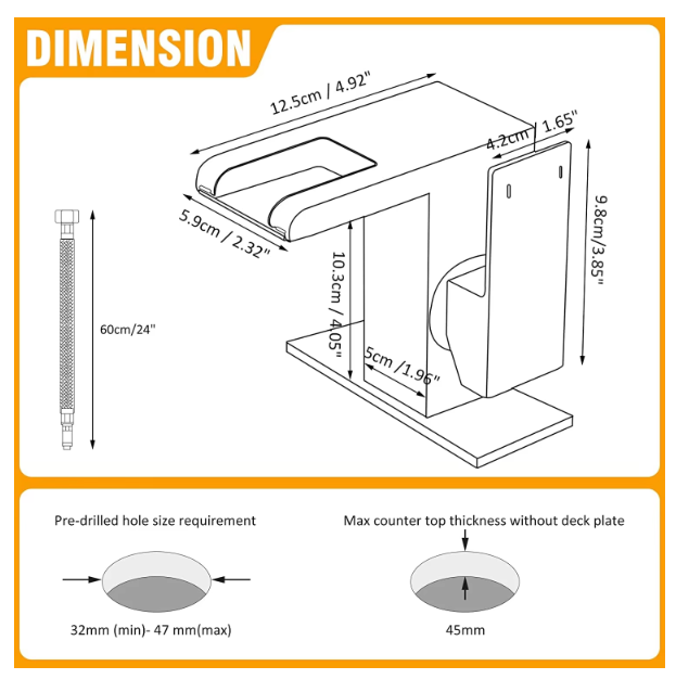 Single Hole Bathroom Sink Faucet