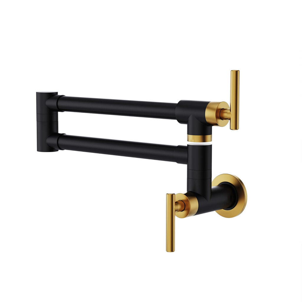 easy install adjustable center wall mount pot filler