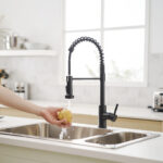 modern matte black faucet for home and restaurant kitchens