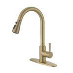 high arc kitchen faucet with sprayer