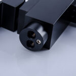 Black Floor Mount Single Handle with Hand Shower