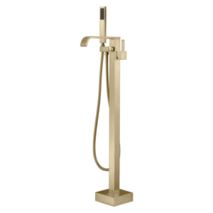Brushed Gold Single Handle Mixer Tap for Bathroom Bathtub