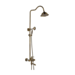Antique bronze brass Bathroom Classic Exposed Shower Faucet Wall Mount Shower System