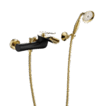 Gold Brass Shower System Bathroom Shower Faucet Set