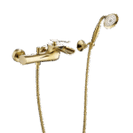 Gold Brass Shower System Bathroom Shower Faucet Set
