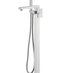 Brushed nickel Freestanding Bathtub Faucet Tub Filler Floor Mount