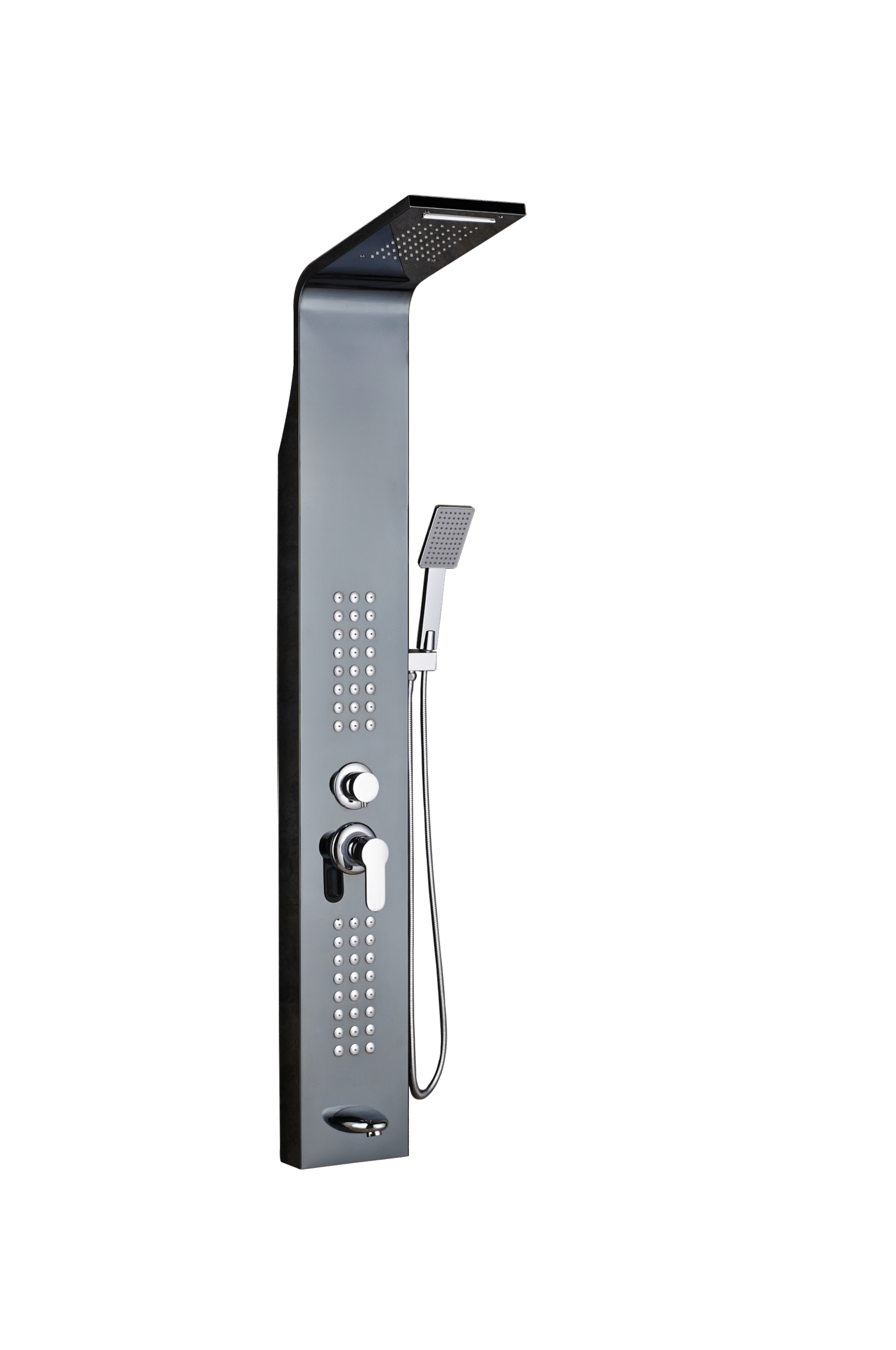 Shower Panel Wall Mount Shower Tower with Rainfall Waterfall Showerhead ...