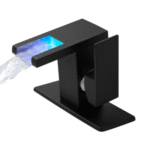LED Color Changing Waterfall Bathroom Faucet