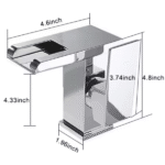 Single Hole Bathroom Sink Faucet Brush Nickel Colour