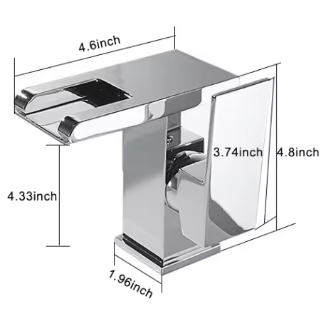 Single Hole Bathroom Sink Faucet Brush Nickel Colour