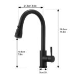easy install kitchen faucet matte black