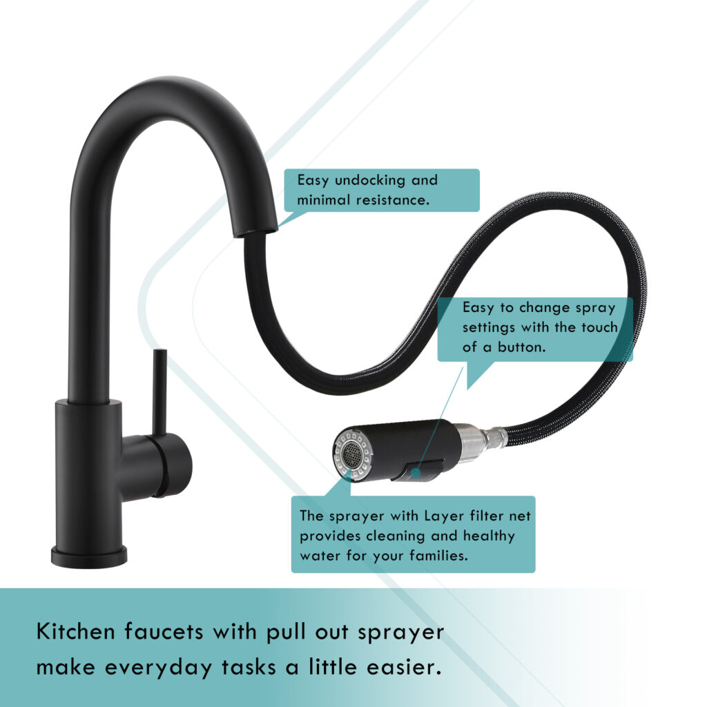 high arc single handle kitchen sink faucet