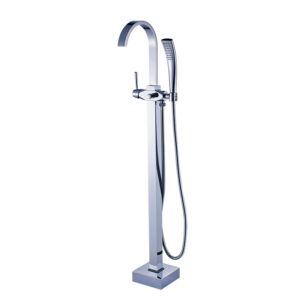 Floor Mount Single Handle with Hand Shower