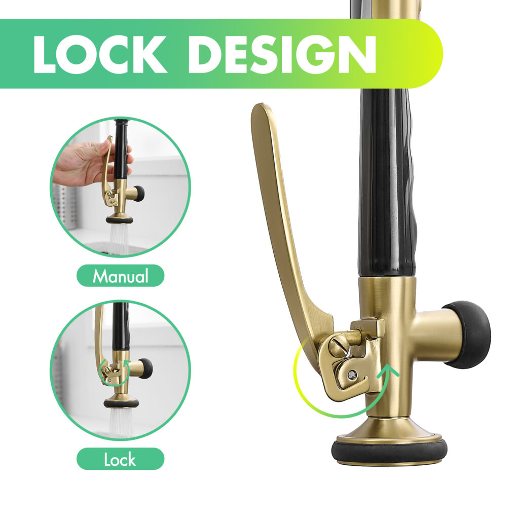Lockable Sprayer Design for Hands-Free Use