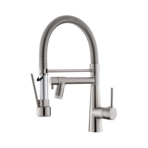 Brushed Nickel pull down kitchen faucet