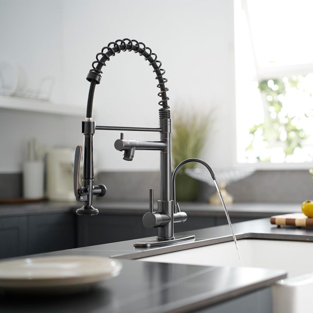 3 in 1 Kitchen Faucet with Water Filler and Pull Down Sprayer