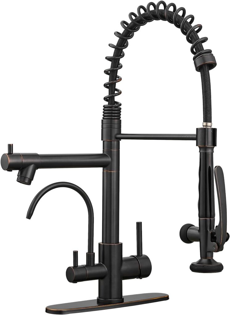 3 in 1 Kitchen Faucet with Water Filler and Pull Down Sprayer