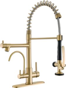 3 in 1 Kitchen Faucet with Water Filler and Pull Down Sprayer
