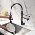 360 swivel spring kitchen faucet easy install