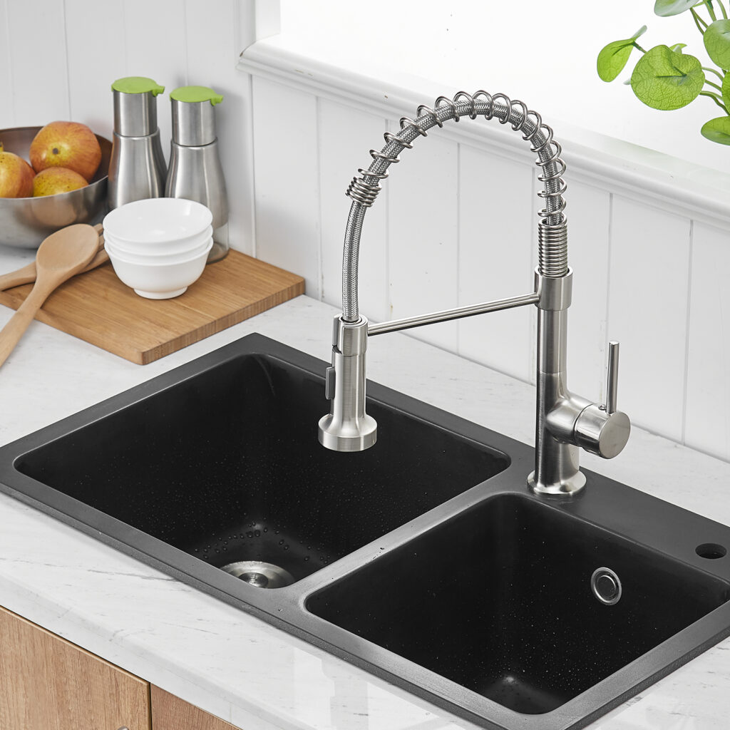 hands free lock kitchen faucet