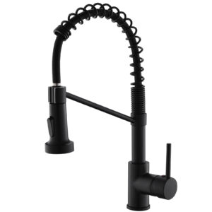 matte black high arc kitchen sink faucet