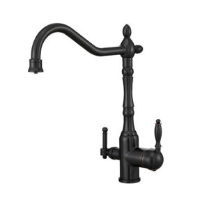 Retro Pure Water Faucet Brass Dual Handle