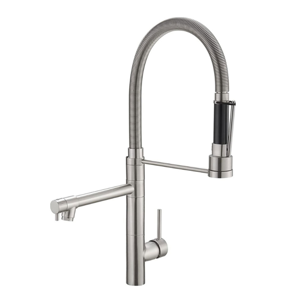 360° Swivel Spout + Single-Handle Control