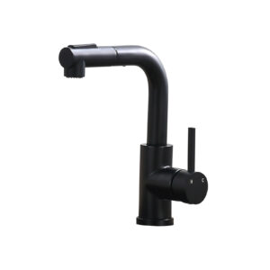matte black pull out kitchen faucet stainless steel
